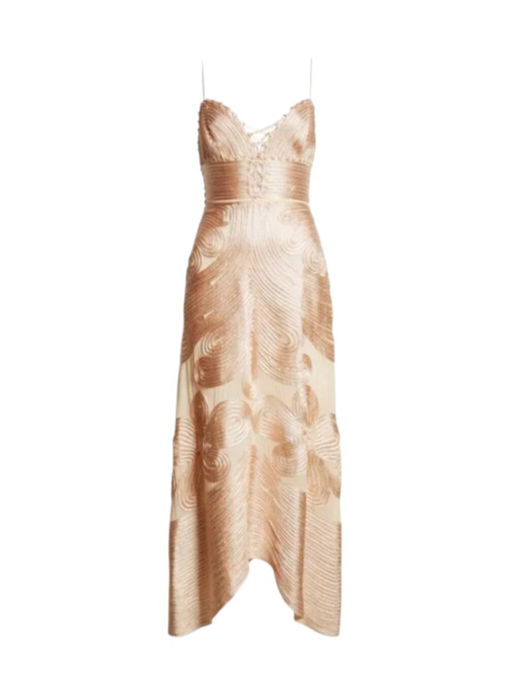 Ulla Johnson Vesna Corded Midi Dress Womens 4 Peony Pink Silk Sleeveless V-Neck